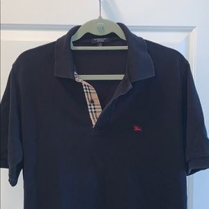 Burberry Mens polo black small